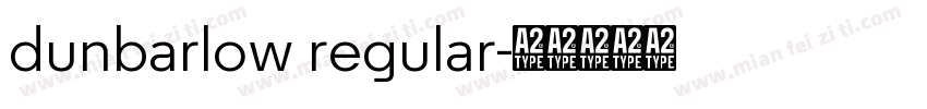 dunbarlow regular字体转换